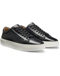 BOSS - Gary Trainers With Leather Uppers - Lyst