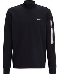 BOSS - Sweater Met Hd-logoprint Van Een Katoenmix - Lyst