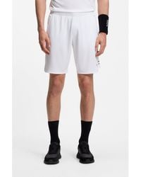 BOSS - Active Stretch-Fabric Shorts With Mesh Pocket Bags - Lyst