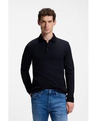 BOSS - Long-Sleeved Polo Shirt - Lyst