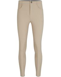 BOSS - Equestrian Knee-grip Breeches In Power-stretch Material - Lyst