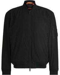 BOSS - Water-repellent Jacket With Zipped Sleeve Pocket - Lyst