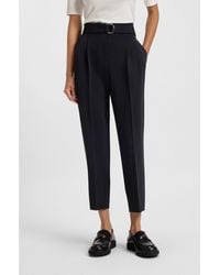BOSS - Regular-Fit Cropped Trousers - Lyst