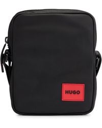 HUGO - Reporter Bag With Red Logo Patch - Lyst