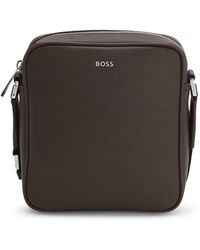BOSS - Reporter Bag With-Tone Logo Lettering - Lyst