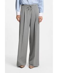 HUGO - Regular-Fit Wide-Leg Trousers - Lyst