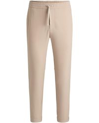 BOSS - Tapered-Fit Hose Aus Wasserabweisendem Stretch-Gewebe - Lyst