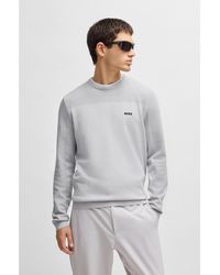 BOSS - Branded Crew-Neck Sweater - Lyst