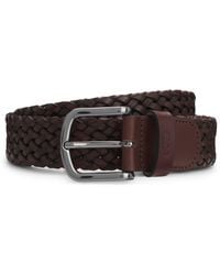BOSS - Geflochtener Ledergürtel - Lyst