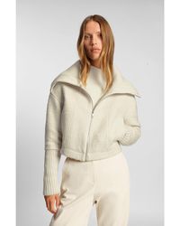 BOSS - Regular-Fit Zipped Jacket With Oversized Lapels - Lyst
