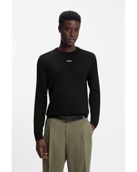 HUGO - Cotton Sweater - Lyst