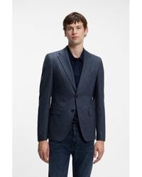 BOSS - Patterned Slim-Fit Blazer - Lyst
