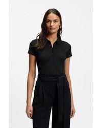BOSS - Cotton-Piqué Polo Shirt With Logo Detail - Lyst