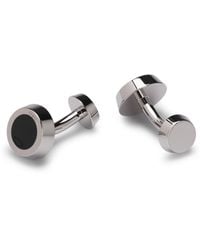 BOSS - Brass Cufflinks With Engraved-Logo Enamel Insert - Lyst