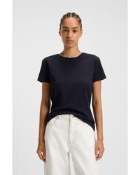 BOSS - Cotton-Jersey T-Shirt With Logo Detail - Lyst