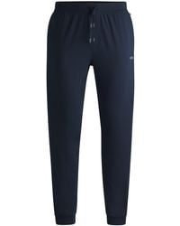 BOSS - Trainingsbroek Van Stretchkatoen Met Logostiksel - Lyst
