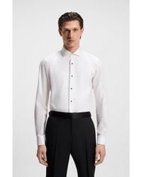 BOSS - White Men's Evening Shirts Size 14.5 - Lyst