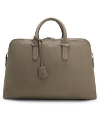 BOSS - Weekendtas Van Generfd Leer Met Reliëflogo - Lyst
