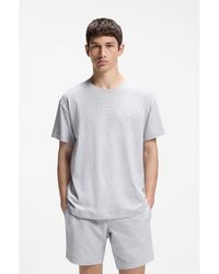 HUGO - Relaxed-Fit Top With High-Density Logo Print - Lyst