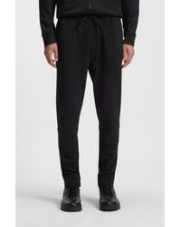 BOSS - Cotton-Terry Tracksuit Bottoms With Logo Patch - Lyst