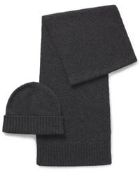 BOSS - Wool-Blend Beanie Hat And Scarf Gift Set - Lyst