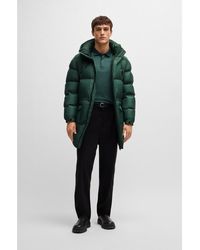 BOSS - Water-Repellent Puffer Jacket With Logo Detail - Lyst