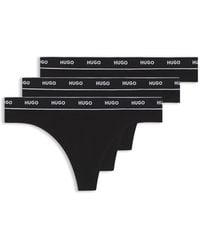 HUGO - Tripe Thong 3 Unit Back - Lyst