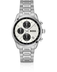 BOSS - Grand Prix Stainless-Steel Watch With- Dial - Lyst
