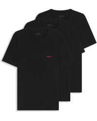 HUGO - 3 Pack Lounge Crew T-shirts - Lyst