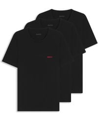 HUGO - 3 Pack Lounge Crew T-shirts - Lyst