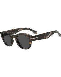 BOSS - Patterned-acetate Sunglasses With Silver-tone Hinges Men's Eyewear - Lyst