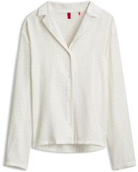 HUGO - Satin Pyjama Top With Rhinestone Detailing - Lyst