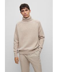 BOSS - All-gender Relaxed-fit Sweater In Virgin Wool - Lyst