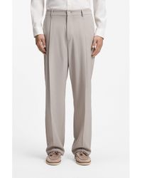 BOSS - Relaxed-Fit Trousers - Lyst