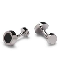 BOSS - Round Cufflinks With-Enamel Insert - Lyst