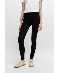 BOSS - Extra-Slim-Fit Trousers With Front Seam - Lyst