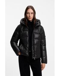 BOSS - Water-Repellent Padded Jacket With Adjustable Waist - Lyst