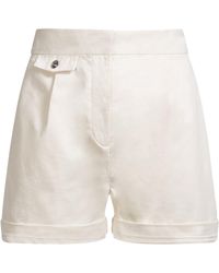 BOSS - A-Linien-Shorts Aus Angerauter Stretch-Baumwolle - Lyst