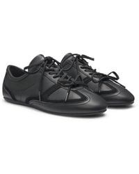 HUGO - Nappa-Leather Trainers With Suede Trims - Lyst