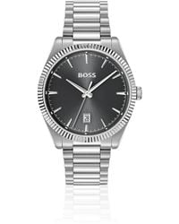 BOSS - Cheswick Stainless-Steel Watch With Fluted Bezel - Lyst