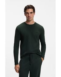 BOSS - Ottoman Pyjama T-Shirt With Embroidered Logo - Lyst