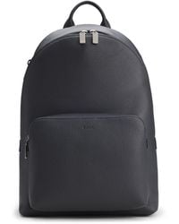 BOSS - Rugtas Van Generfd Italiaans Leer Met Reliëflogo - Lyst