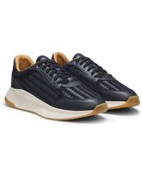 BOSS - Ttnm Evo Trainers With Woven Uppers And Suede Trims - Lyst