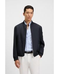 BOSS - Water-Repellent Jacket With Double B Monogram Trim - Lyst