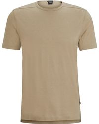 BOSS - Regular-fit T-shirt Van Een Katoenmix Met Ergonomische Naden - Lyst