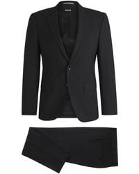 BOSS - Slim-Fit Pak Van Scheerwol Met Stretch - Lyst