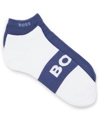 BOSS - Zweier-Pack knöchellange Socken mit Logo-Details - Lyst