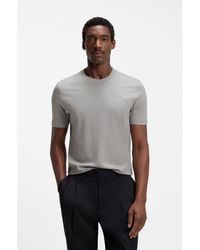 BOSS - Cotton-Jersey T-Shirt With Logo Detail - Lyst