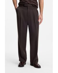 BOSS - Dark Brown Men's Business Pants Size 32r - Lyst