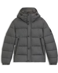 BOSS - Regular-Fit Pufferjack Van Waterafstotend Materiaal - Lyst